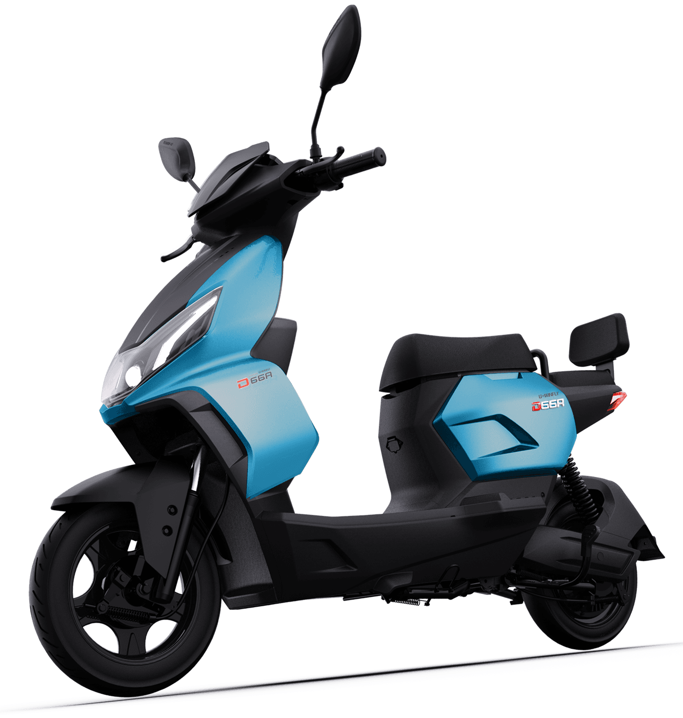 Basikal elektrik UWINFLY D66A warna biru